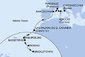 Itálie, Francie, Španělsko, Svatý Martin, Svatý Kryštof a Nevis, Dominika, Barbados z Civitavecchia na lodi MSC Seaview