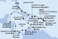 USA, Jamajka, Aruba, Kolumbie, Panama, Kostarika, Honduras, Svatý Martin, Svatý Kryštof a Nevis, Antigua a Barbuda, Dominikánská republika z Miami na lodi MSC Divina