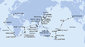 USA, Americká Samoa, Samoa, Fidži, Nový Zéland, Austrálie, Filipíny, Tchaj-wan, Japonsko, Jižní Korea, Čína, Vietnam, Singapur, Malajsie, Seychely, Mauricius, Reunion, Jihoafrická republika, Namibie, Kapverdy, Itálie na lodi MSC Magnifica