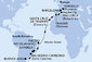 Argentina, Brazílie, Španělsko, Maroko, Francie z Buenos Aires na lodi MSC Fantasia