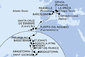 Itálie, Francie, Španělsko, Svatý Martin, Svatý Kryštof a Nevis, Svatý Vincenc a Grenadiny, Barbados, Grenada, Martinik, Guadeloupe, Antigua a Barbuda, Dominika z Janova na lodi MSC World Europa