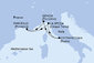 Francie, Itálie z Marseille na lodi MSC World Europa