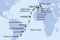 Argentina, Brazílie, Kapverdy, Portugalsko, Maroko, Španělsko z Buenos Aires na lodi MSC Seaview