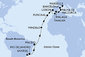 Brazílie, Kapverdy, Portugalsko, Maroko, Španělsko, Francie ze Santosu na lodi MSC Seaview
