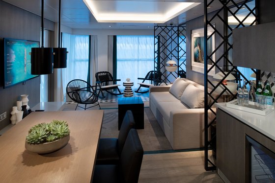 Royal Suite, obývací část - Celebrity Apex