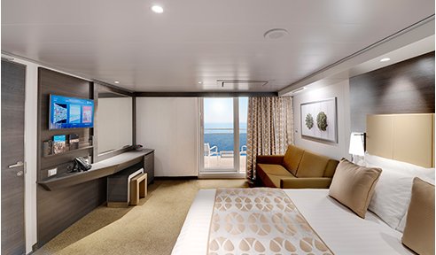 Čtyřlůžková kajuta s balkonem - MSC Bellissima