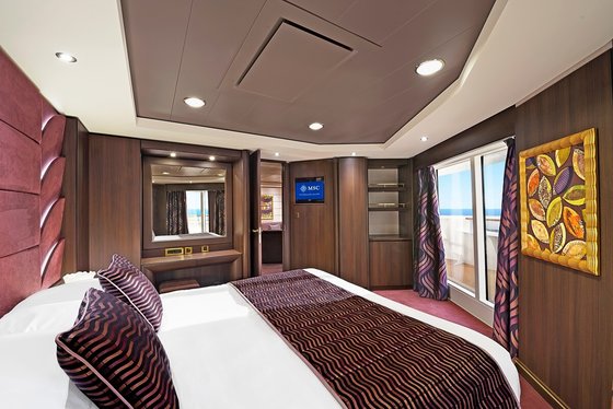 Čtyřlůžkové Apartmá Aurea, ložnice - MSC Preziosa