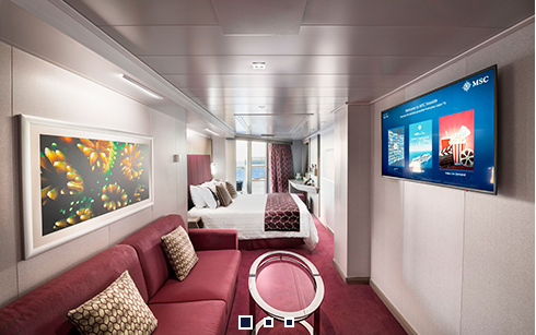 Čtyřlůžkové Apartmá se soukromou vířivkou (SJ3) - MSC Seaside