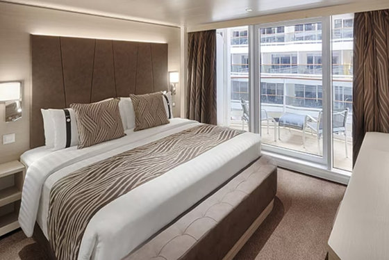 Kajuta Deluxe s balkonem s výhledem na promenádu - MSC World Atlantic