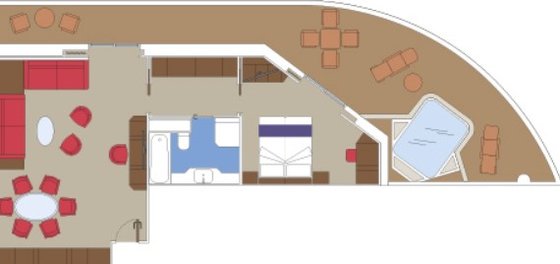 MSC Yacht Club Royal, plánek - MSC World Europa