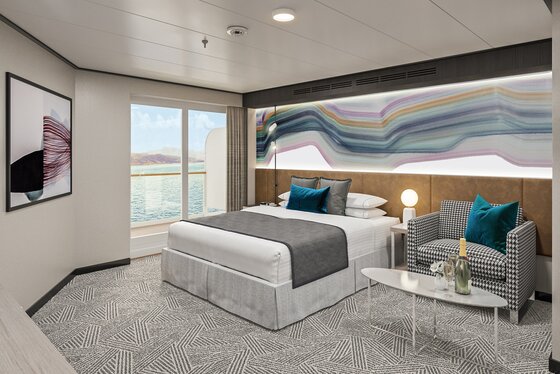 Apartmá Club s velkým balkonem na přídi (M2) - Norwegian Bella