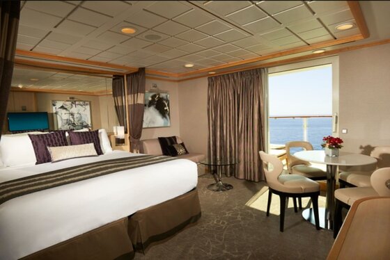 Apartmá Penthouse s balkonem i velkým na zádi (SM, SN) - Norwegian Dawn