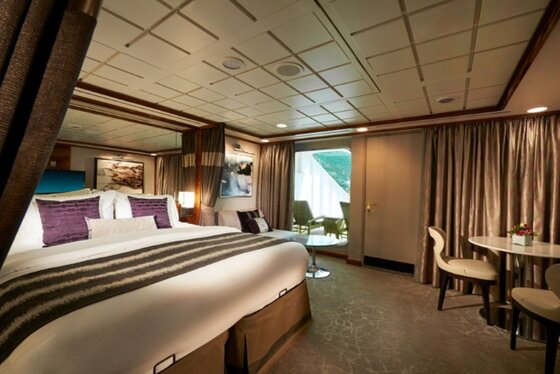 Apartmá (Deluxe) Penthouse s velkým balkonem na přídi (SD, SF) - Norwegian Dawn