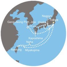 Japonsko, Tchaj-wan na lodi Costa neoRomantica