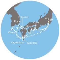 Japonsko, Jižní Korea, Indie na lodi Costa neoRomantica