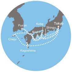 Japonsko, Jižní Korea, Indie na lodi Costa neoRomantica