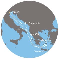 Itálie, Řecko, Chorvatsko z Benátek na lodi Costa Deliziosa