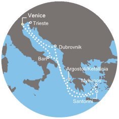 Itálie, Řecko, Chorvatsko z Benátek na lodi Costa Deliziosa