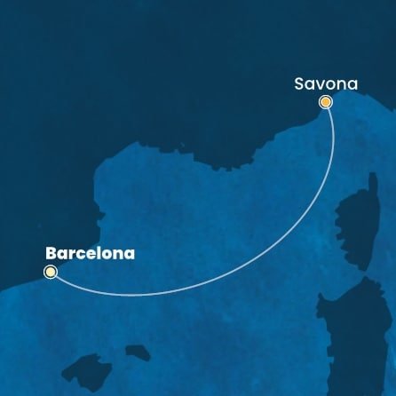 Španělsko, Itálie z Barcelony na lodi Costa Fascinosa