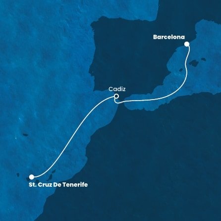Španělsko z Barcelony na lodi Costa Smeralda