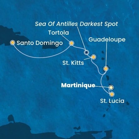 Martinik, Svatá Lucie, Guadeloupe, Svatý Kryštof a Nevis, Britské Panenské ostrovy, Dominikánská republika z Fort-de-France na lodi Costa Fascinosa Martinik, Svatá Lucie, Guadeloupe, Svatý Kryštof a Nevis, Britské Panenské ostrovy, Dominikánská republika z Fort-de-France na lodi Costa Fascinosa