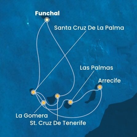 Portugalsko, Španělsko z Funchalu na lodi Costa Fortuna