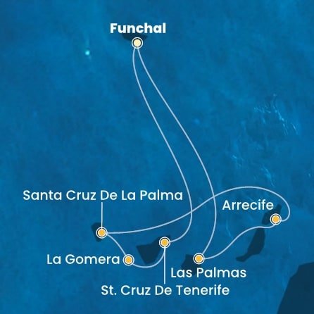 Portugalsko, Španělsko z Funchalu na lodi Costa Fortuna