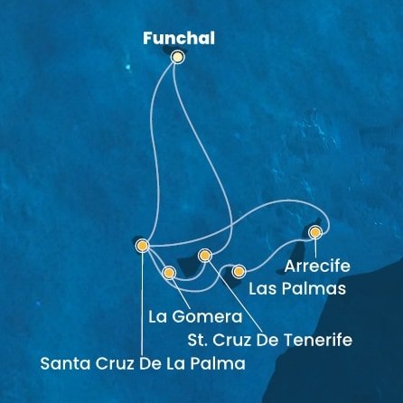 Portugalsko, Španělsko z Funchalu na lodi Costa Fortuna