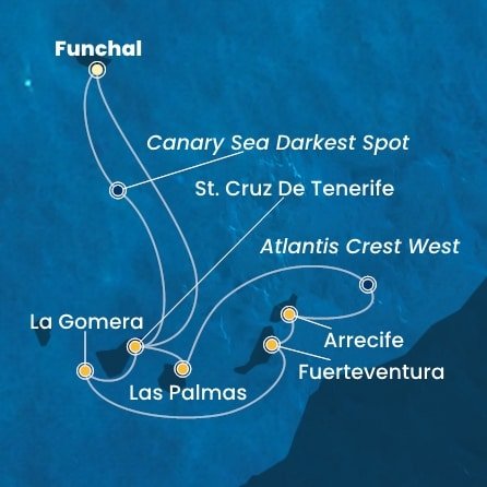 Portugalsko, Španělsko z Funchalu na lodi Costa Fortuna