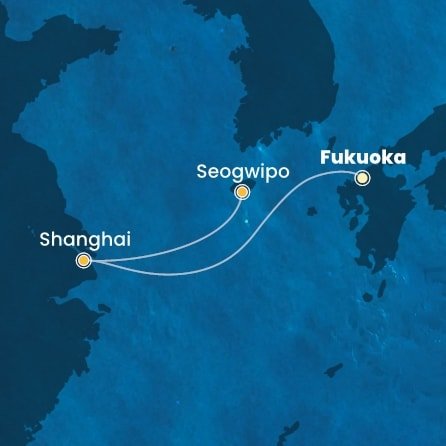 Japonsko, Čína, Jižní Korea z Fukuoky na lodi Costa Serena