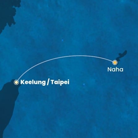 Tchaj-wan, Japonsko z Keelungu (Taipeje) na lodi Costa Serena