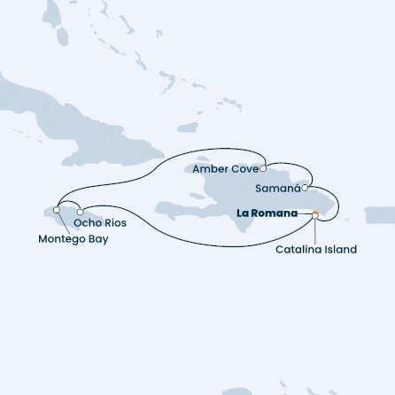 Dominikánská republika, Jamajka z La Romany na lodi Costa Pacifica