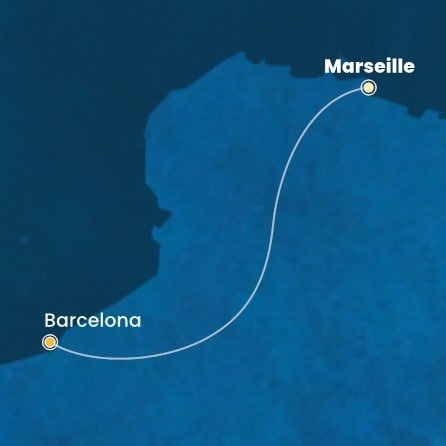 Francie, Španělsko z Marseille na lodi Costa Fascinosa