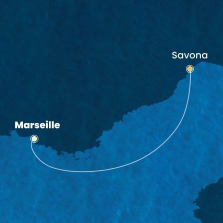 Francie, Itálie z Marseille na lodi Costa Favolosa