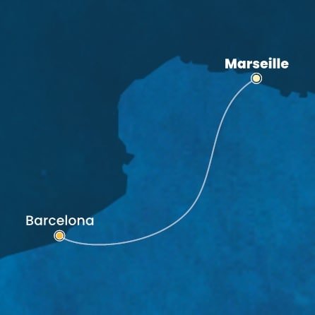 Francie, Španělsko z Marseille na lodi Costa Smeralda