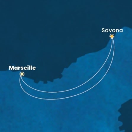 Francie, Itálie z Marseille na lodi Costa Pacifica