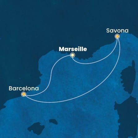 Francie, Itálie, Španělsko z Marseille na lodi Costa Diadema Francie, Itálie, Španělsko z Marseille na lodi Costa Diadema