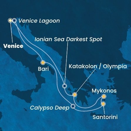 Itálie, Řecko z Marghery na lodi Costa Deliziosa Itálie, Řecko z Marghery na lodi Costa Deliziosa