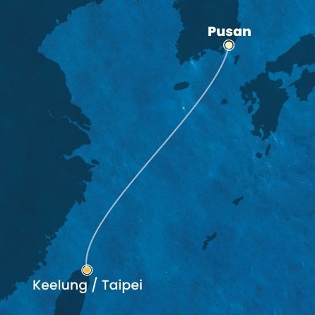 Jižní Korea, Tchaj-wan na lodi Costa Serena