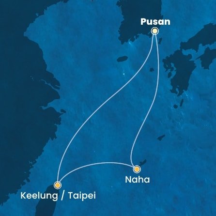 Jižní Korea, Tchaj-wan, Japonsko na lodi Costa Serena