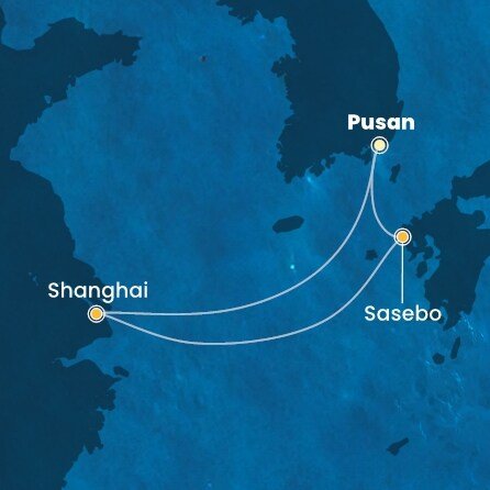 Jižní Korea, Čína, Japonsko na lodi Costa Serena