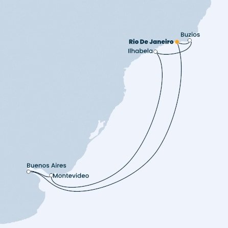 Brazílie, Uruguay, Argentina z Rio de Janeira na lodi Costa Fortuna