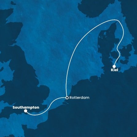 Velká Británie, Nizozemsko, Německo ze Southamptonu na lodi Costa Diadema