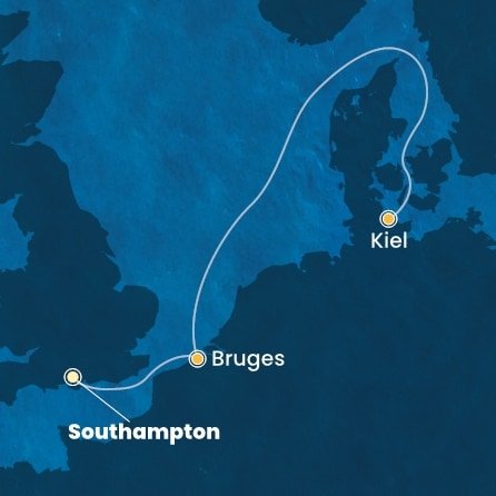 Velká Británie, Belgie, Německo ze Southamptonu na lodi Costa Diadema