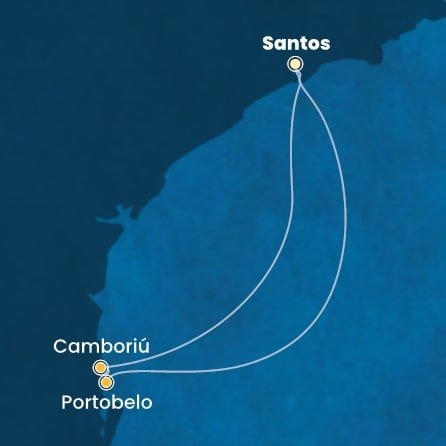 Brazílie ze Santosu na lodi Costa Favolosa