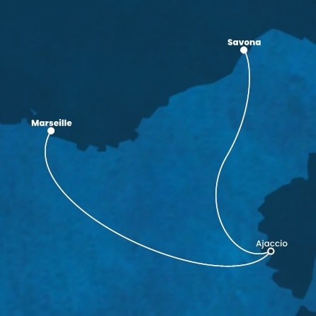Itálie, Francie ze Savony na lodi Costa Toscana