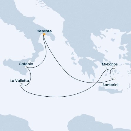Itálie, Malta, Řecko na lodi Costa Pacifica