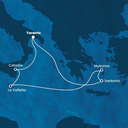 Itálie, Řecko, Malta na lodi Costa Fascinosa