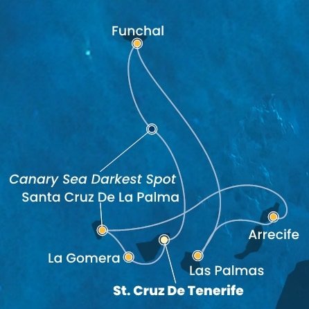Španělsko, La Gomera, Portugalsko z Tenerife na lodi Costa Fortuna
