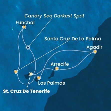 Španělsko, Maroko, Portugalsko z Tenerife na lodi Costa Fortuna